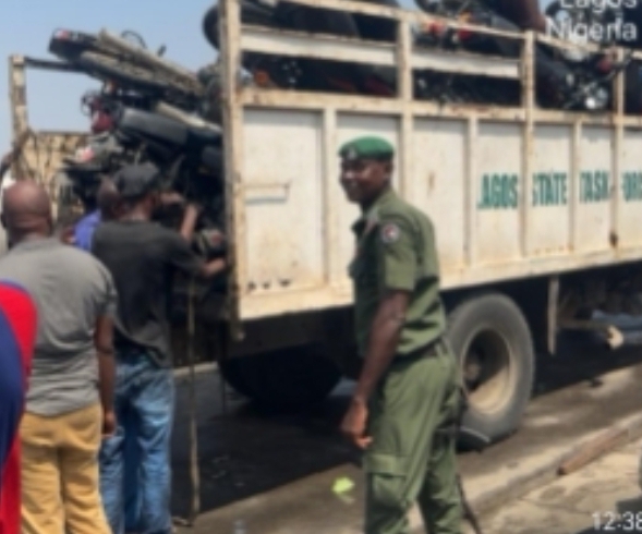 Lagos Task Force Impounds 309 Motorcycles, prevent massive traffic gridlock
